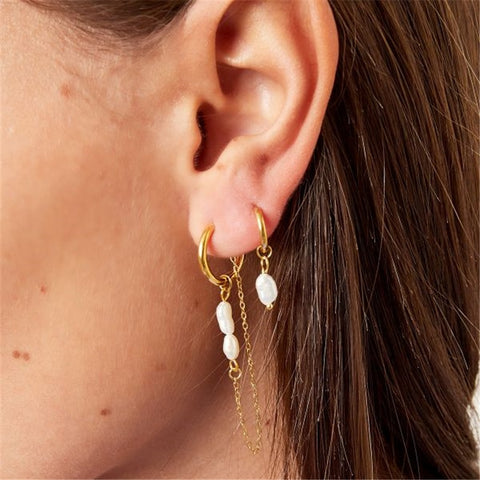 925 Sterling Silver Pearls Earrings
