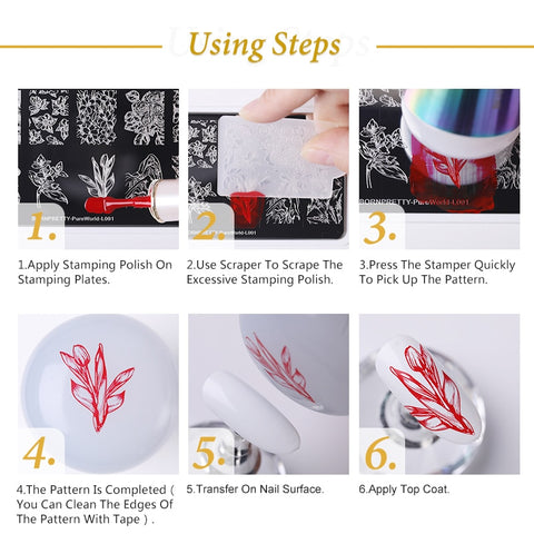 10ml 25 Colors Nail Stamping Polish