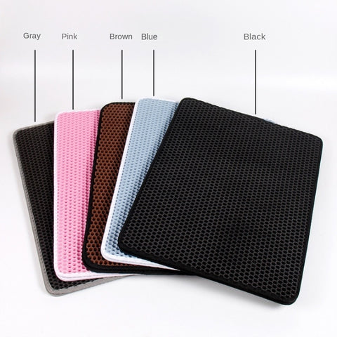 New Waterproof EVA Double Layer Cat Litter Box Mat