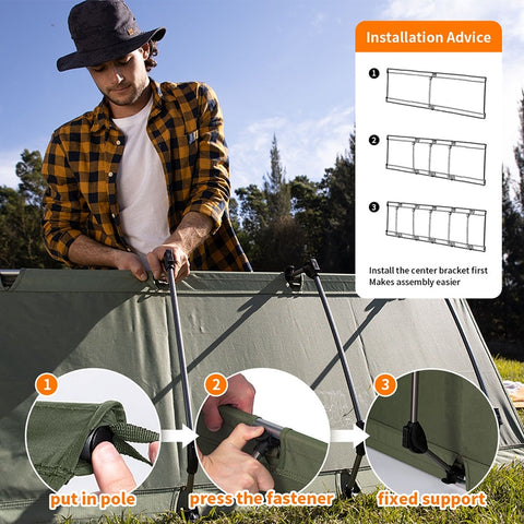 New Camping Cot Portable Folding Bed