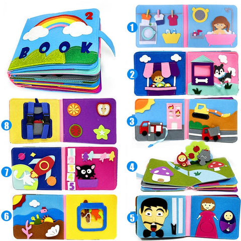 3D Toddlers Story Cloth Book Sensory toys