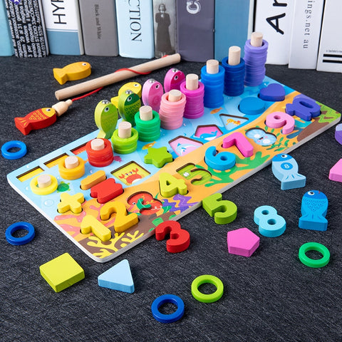 Kids Montessori Educational Wooden Math Toys
