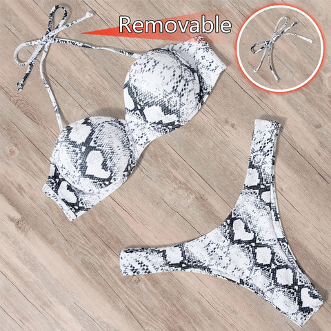 Women 2023 Leopard Brazilian Bikini Set