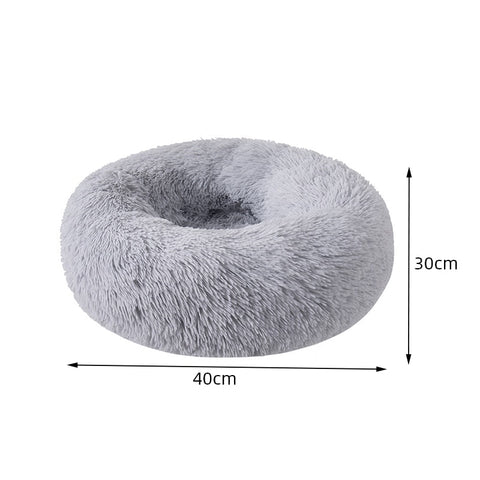 Cat Nest Round Soft Shaggy Mat