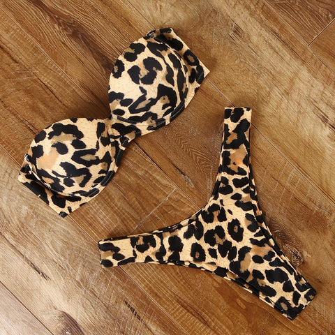 Women Bikini Brazilian Swimsuit Push-up Bra Bikini Set