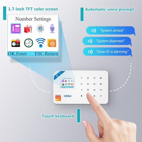 Tuya Smart WIFI GSM Security Alarm