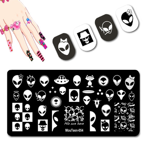 2022 New Pattern Nail Stamping Plates Graffiti Art