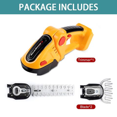 2 in 1 24V Cordless Electric Hedge Trimmer