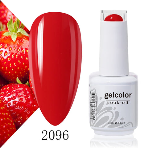 15ml Rose Red Color Series Gel Nail Polish