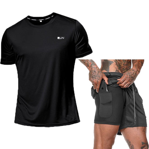 Men Sports Training Running Sets