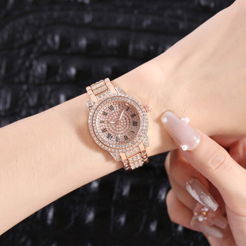 Women Luxury Diamond Steel Watches