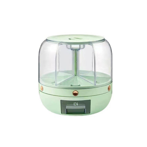 6KG Rotatable 360 Degree Rice Dispenser Sealed Dry Grain Bucket