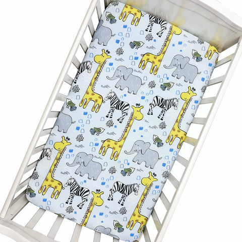 Newborn Baby Microfabric Crib Fitted Bedding