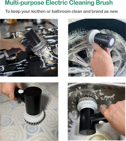 Electric Cleaning Spin Scrubber
