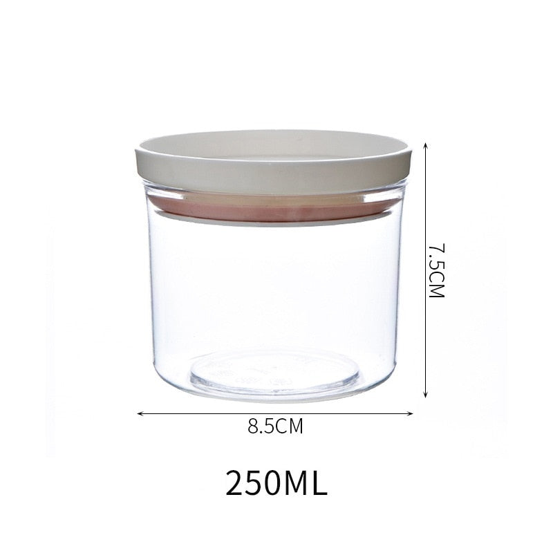 2 Different Color Sealed Ring Bottles Kitchen Storage Box