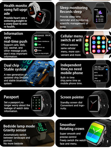 Women Series 8 2.0 " Screen Bluetooth Call Watch