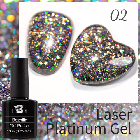 New Chameleon Flake Gel Nail Polish