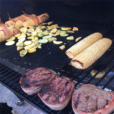 New Non-Stick High Temperature Resistant BBQ Grid Pad