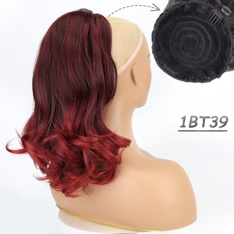 2 Plastic Comb Drawstring Ponytail Hair Extension