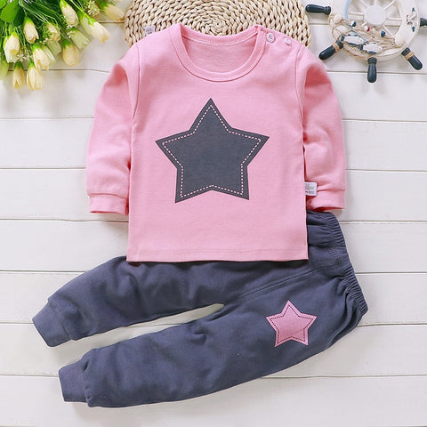 Kids Long Sleeved Pajamas Sets