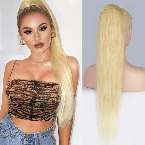 30inch Synthetic Drawstring Ponytail  Clip