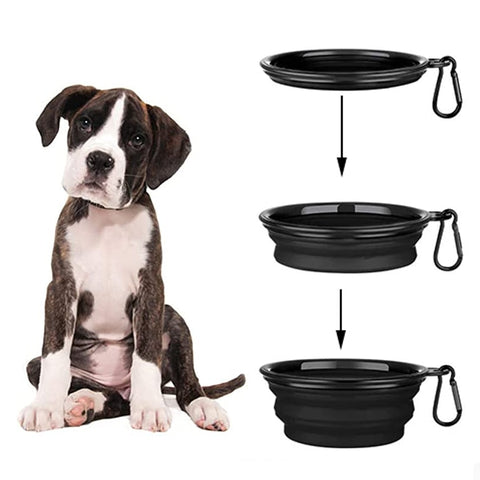 Dog Silicone Foldable Bowl