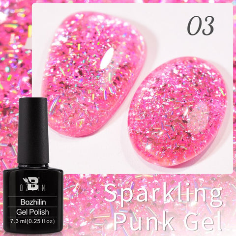 New Chameleon Flake Gel Nail Polish