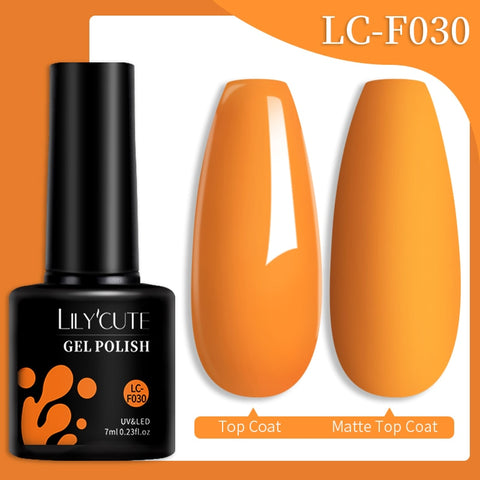 New Jelly Orange Gel Nail Polish