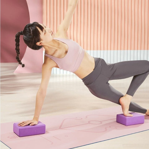 Gym Blocks Foam Brick Training Exercise Fitness Set