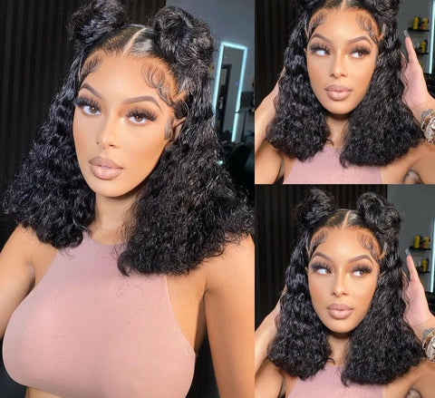 New Short Curly Bob Brazilian Human Hair