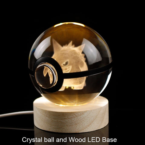 3D Crystal Engraving Popular Game Ball