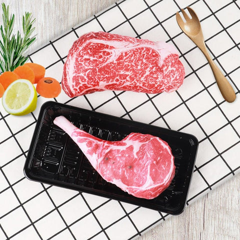 Pet Squeaky Steak Shape Chew Toy