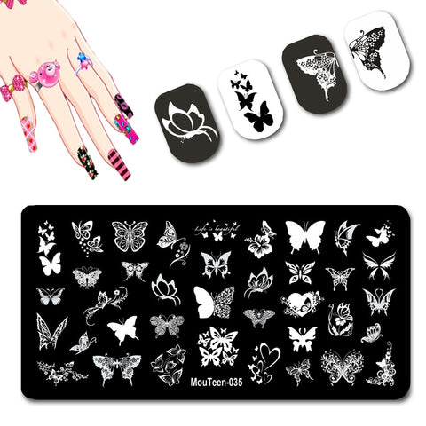 2022 New Pattern Nail Stamping Plates Graffiti Art