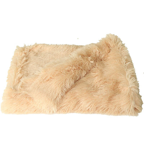 Dog Fluffy Fur Blanket Sleeping Mat
