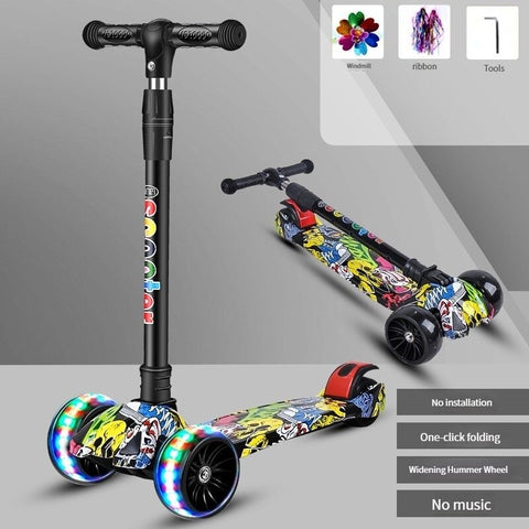 New Children One-Pedal Three-Wheel Scooter