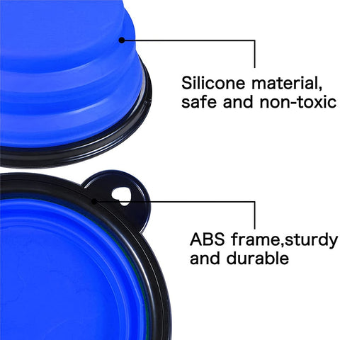 Dog Silicone Foldable Bowl