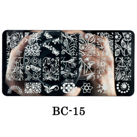 New Lace Flowers Nail Stamping Plates