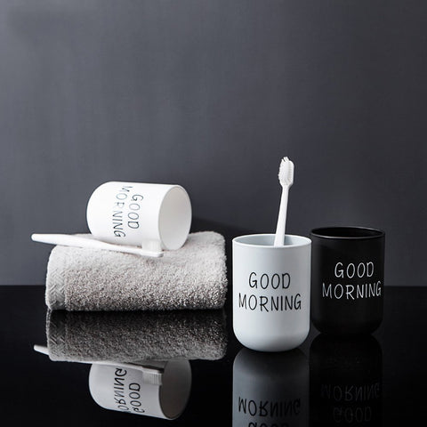 Good Morning Toothbrush Cup