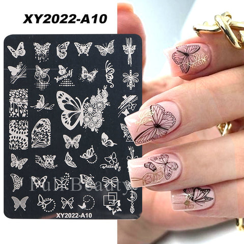 New Nail Charm Mold Stencil Tools