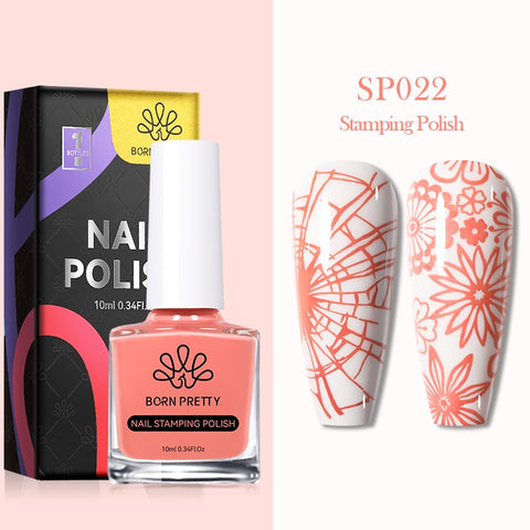 10ml 25 Colors Nail Stamping Polish