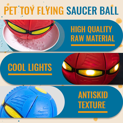 2023 New Pet Magic Flying Saucer Ball Toys