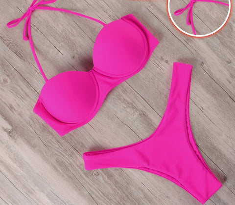 Women 2023 Leopard Brazilian Bikini Set