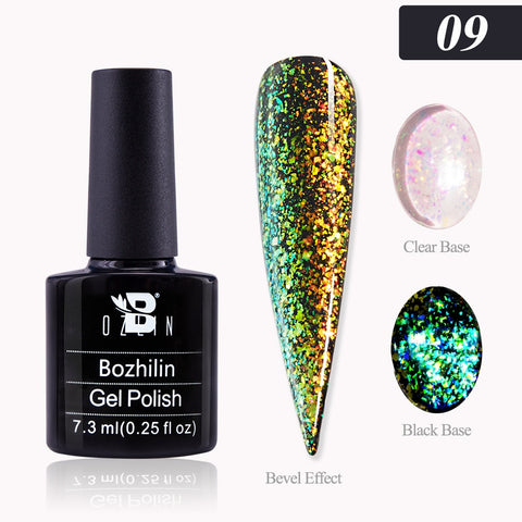 New Chameleon Flake Gel Nail Polish