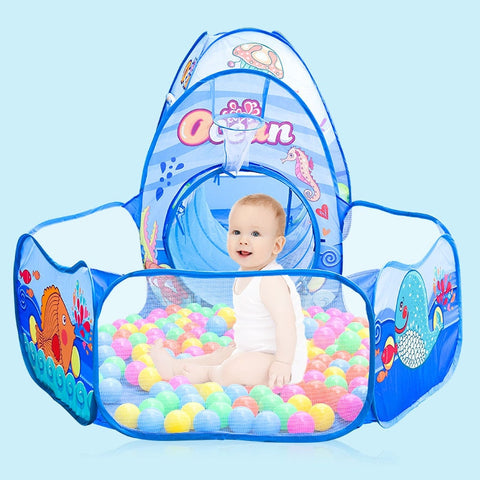 3 In 1 Children Ball Pool Baby Ballon Playpen Portable Kids Tent Ball Pit