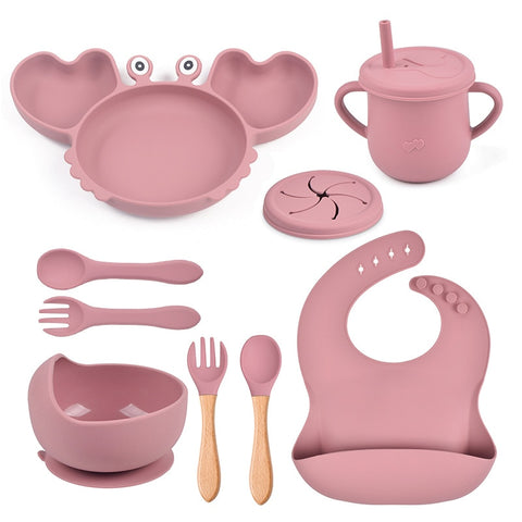 9Pcs Baby Silicone Non-Slip Set