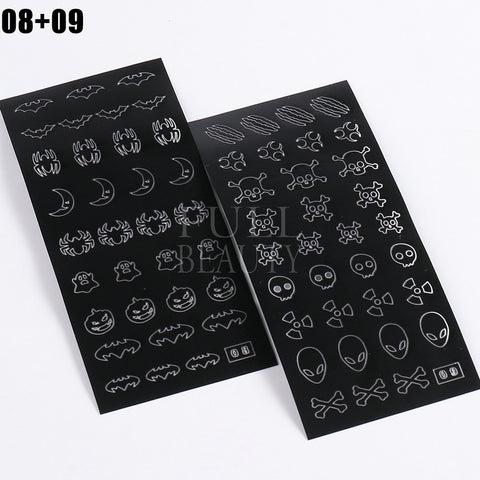 New Heart Butterfly Star Nail Stickers