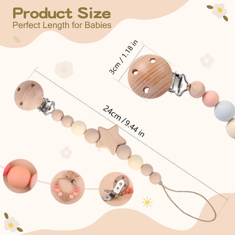 Baby Pacifier Custom Name Dummy Clip