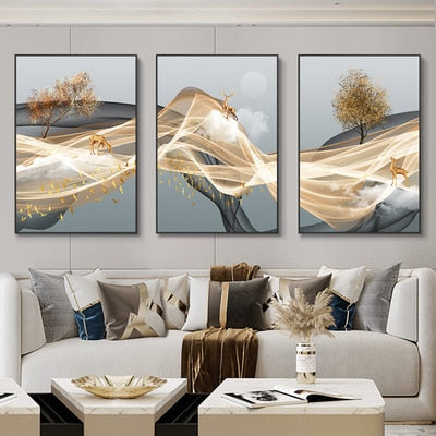 Abstract Landscape Wall Art Canvas Paintings
