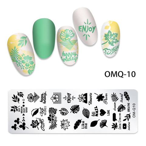 New Lace Flowers Nail Stamping Plates