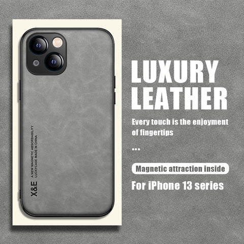 New Magnetic Leather Case